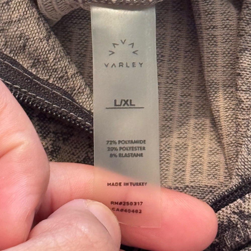 Varley Laurel Half Zip Apricot Python Pullover Top - image 3